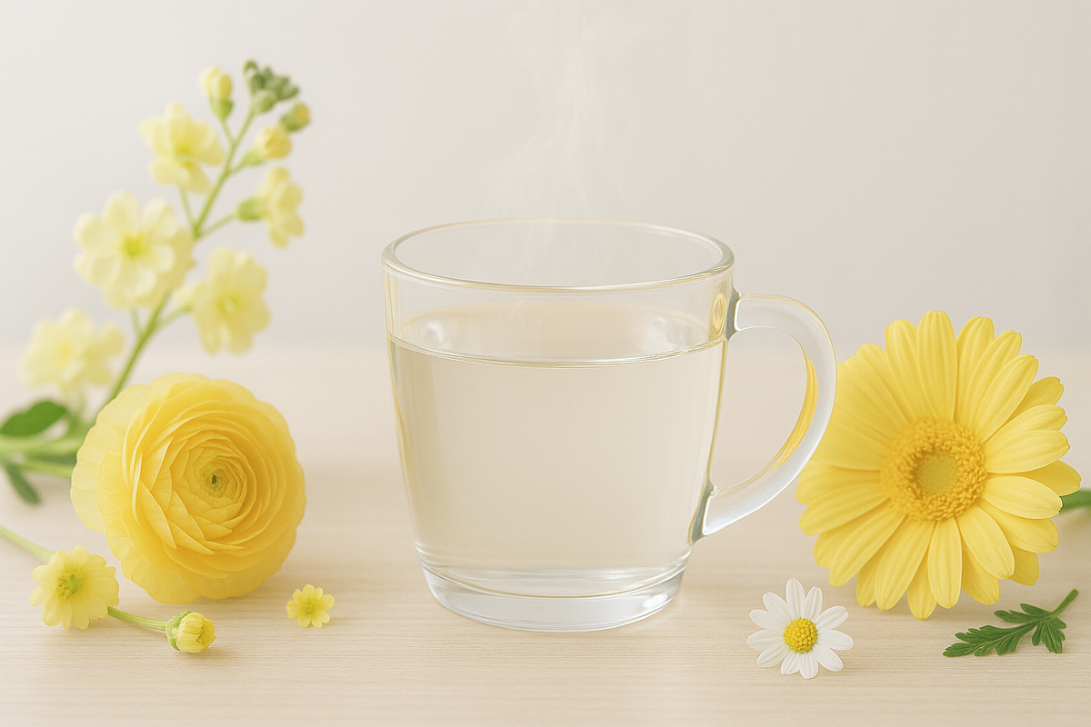 40代のむくみ対策をイメージした生活習慣のビジュアル